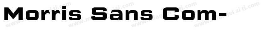Morris Sans Com字体转换